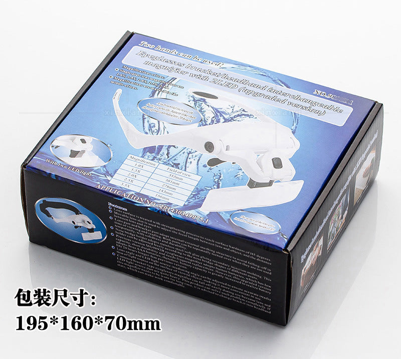 Magnifying Glasses with Dual LED Lights – 5 Lens Options for Reading, Embroidery, Surgery & Repair