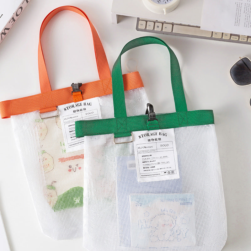 Transparent Zip Tote Bag for Needlework & Craft Supplies — 4 Colors | Custom Logo Available
