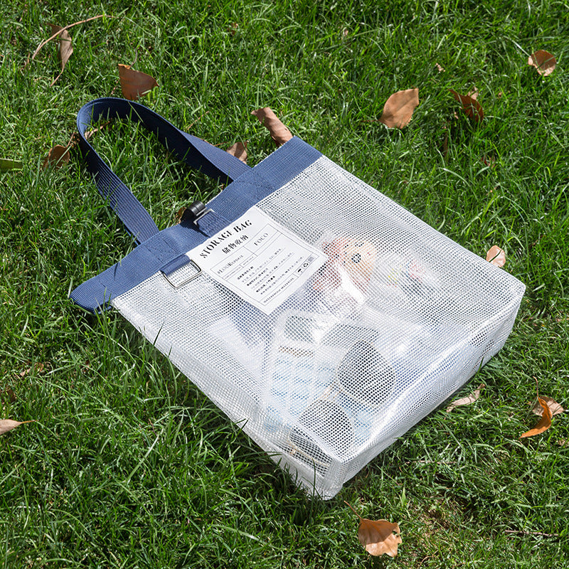 Transparent Zip Tote Bag for Needlework & Craft Supplies — 4 Colors | Custom Logo Available