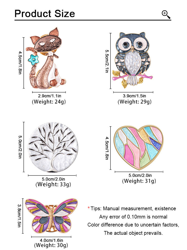 Needle Minder – Animal-Shaped Magnetic Brooch | Embroidery Needle Holder
