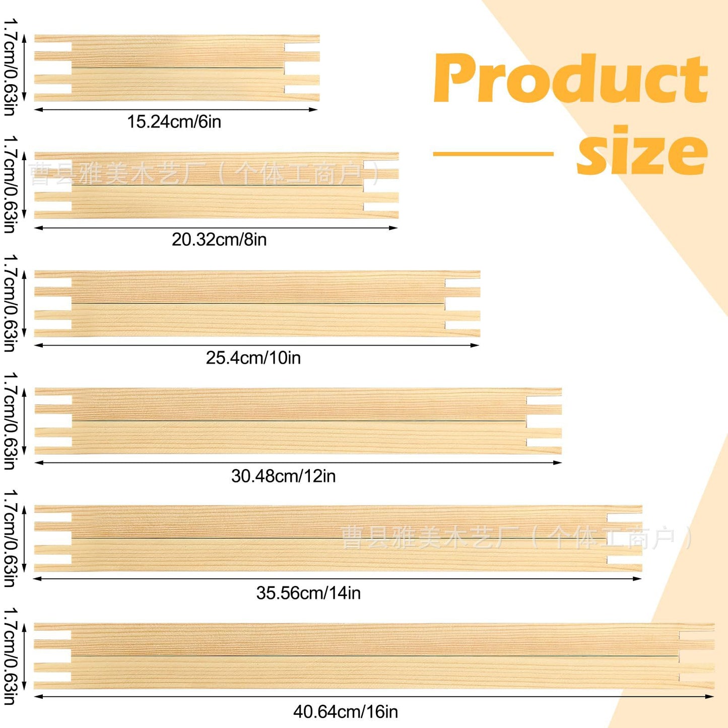 Solid Wood Embroidery Hoop – 6 Sizes | Cross-Stitch & Needlepoint Frame | Wall Display