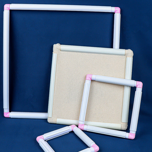 Handheld Plastic Embroidery Hoop with Clip – 4 Sizes | Cross-Stitch & Needlepoint Frame