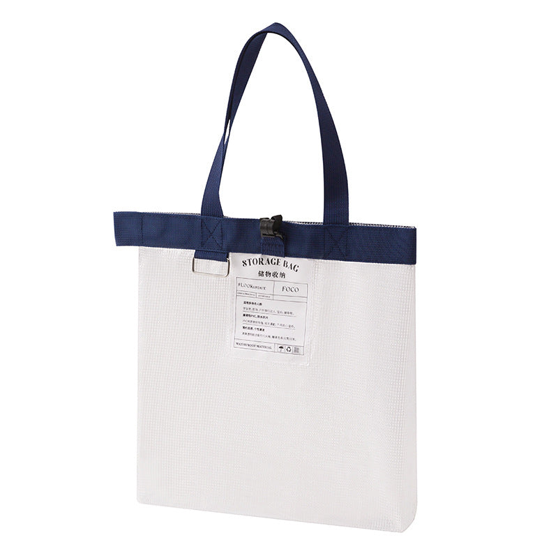 Transparent Zip Tote Bag for Needlework & Craft Supplies — 4 Colors | Custom Logo Available