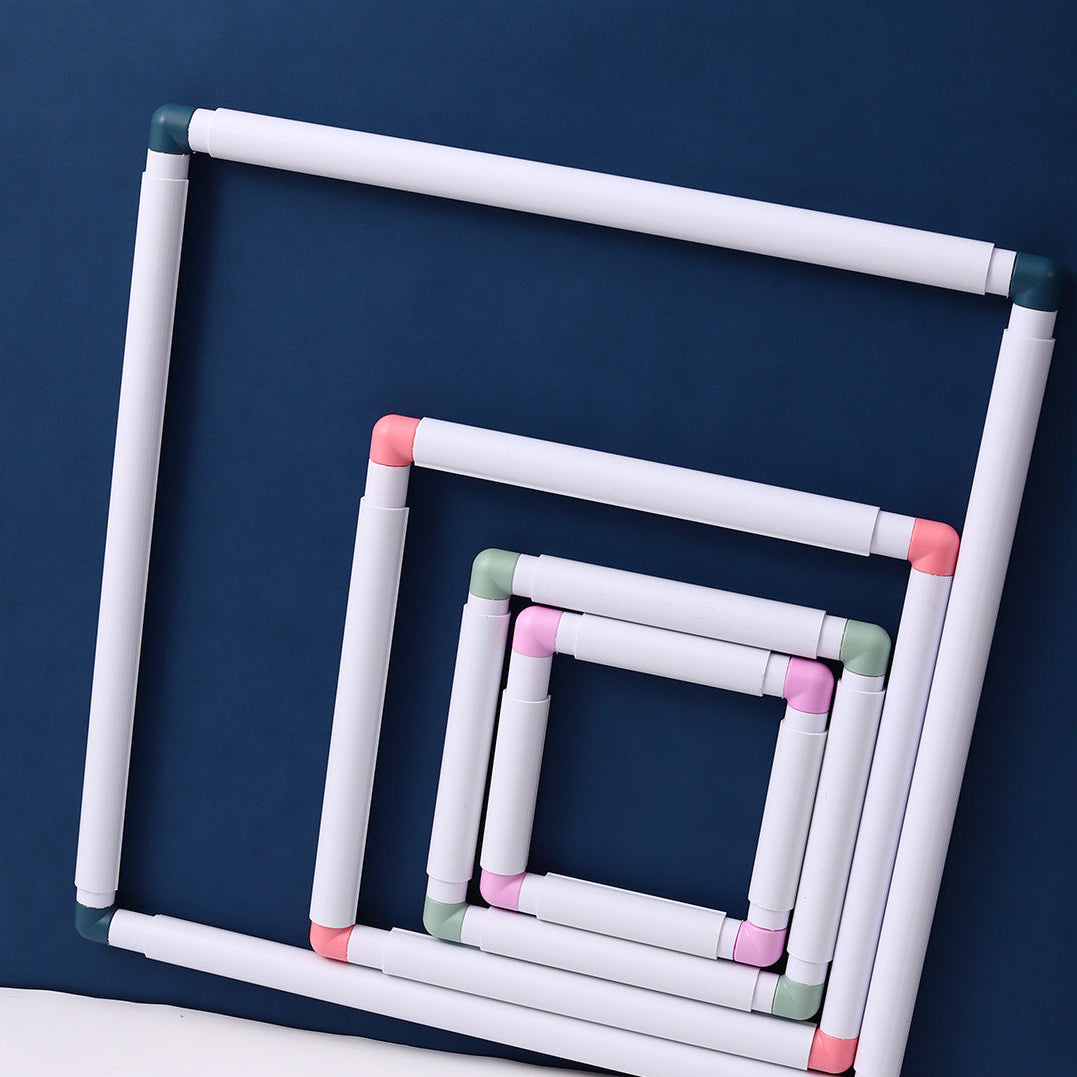 Handheld Plastic Embroidery Hoop with Clip – 4 Sizes | Cross-Stitch & Needlepoint Frame