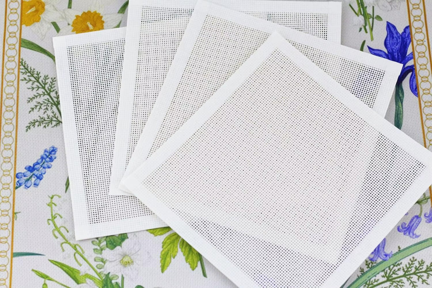 18 Mesh Needlepoint Canvas — Pre-Cut Pieces | 100% Cotton