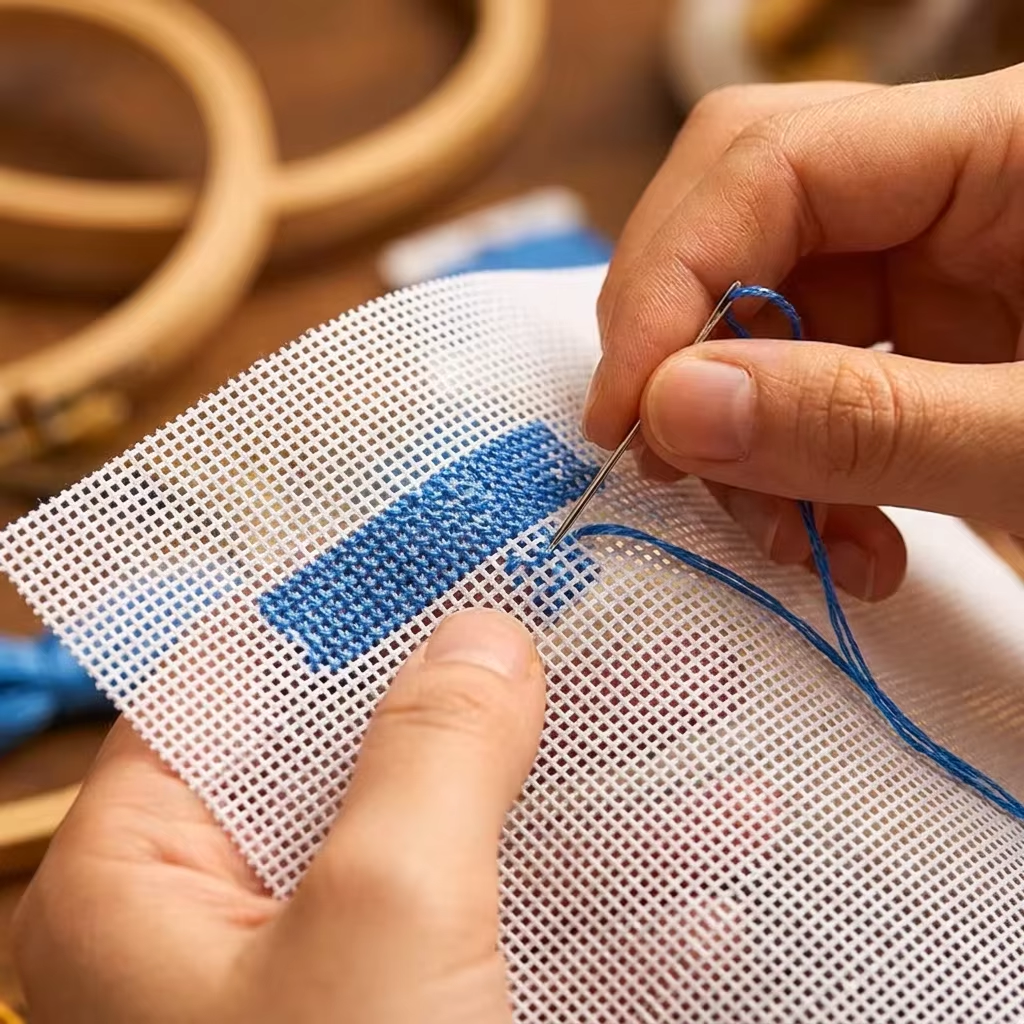 18 Mesh Needlepoint Canvas — Pre-Cut Pieces | 100% Cotton