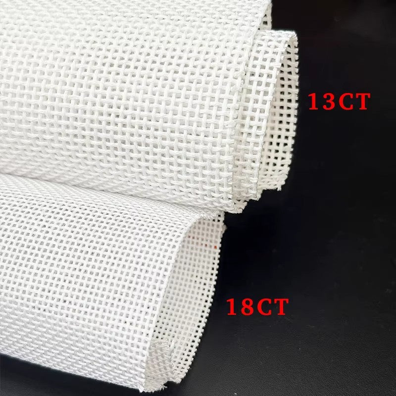 13 Mesh Mono Needlepoint Canvas — 100% Cotton, 59" Wide