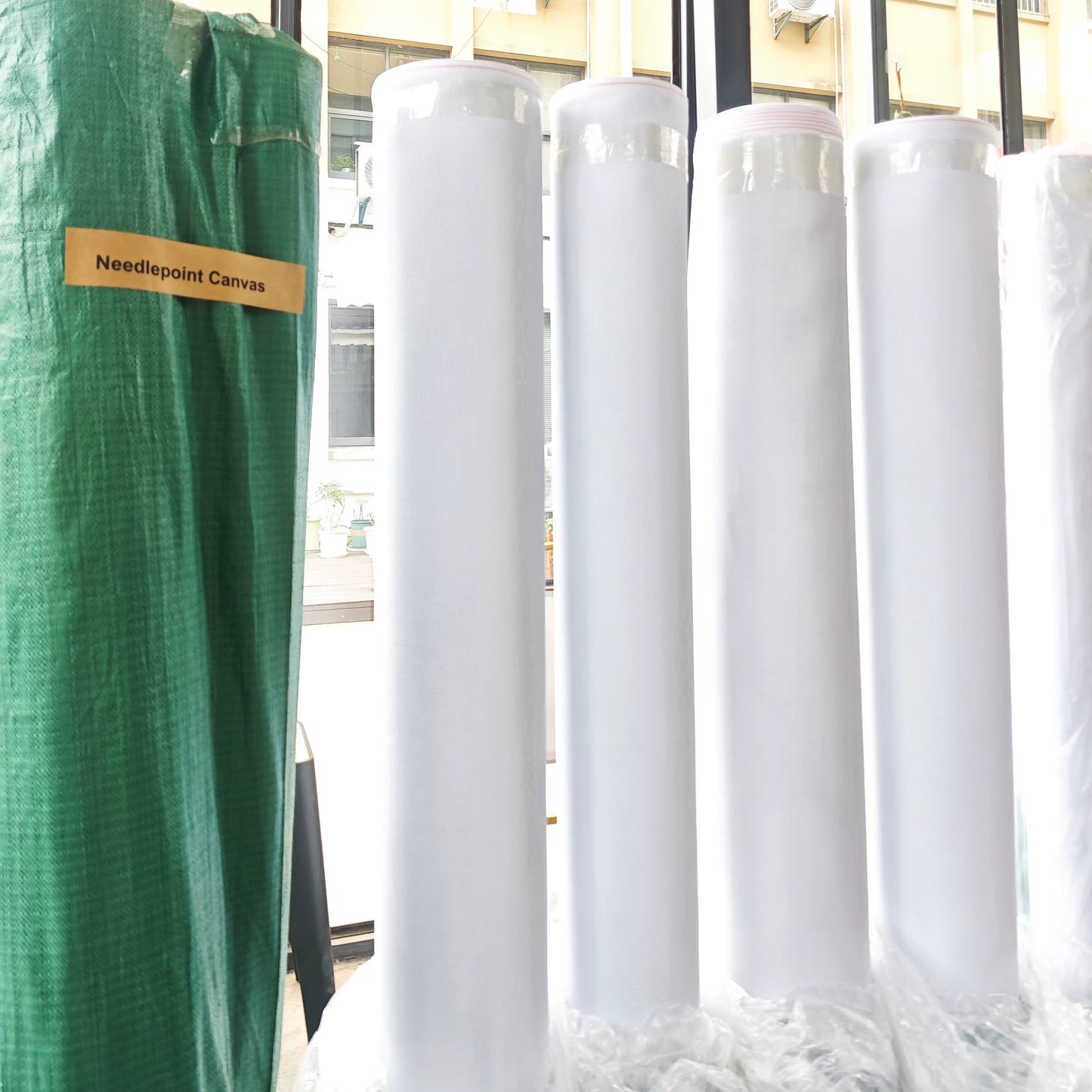 13 Mesh Mono Needlepoint Canvas — 100% Cotton, 59" Wide