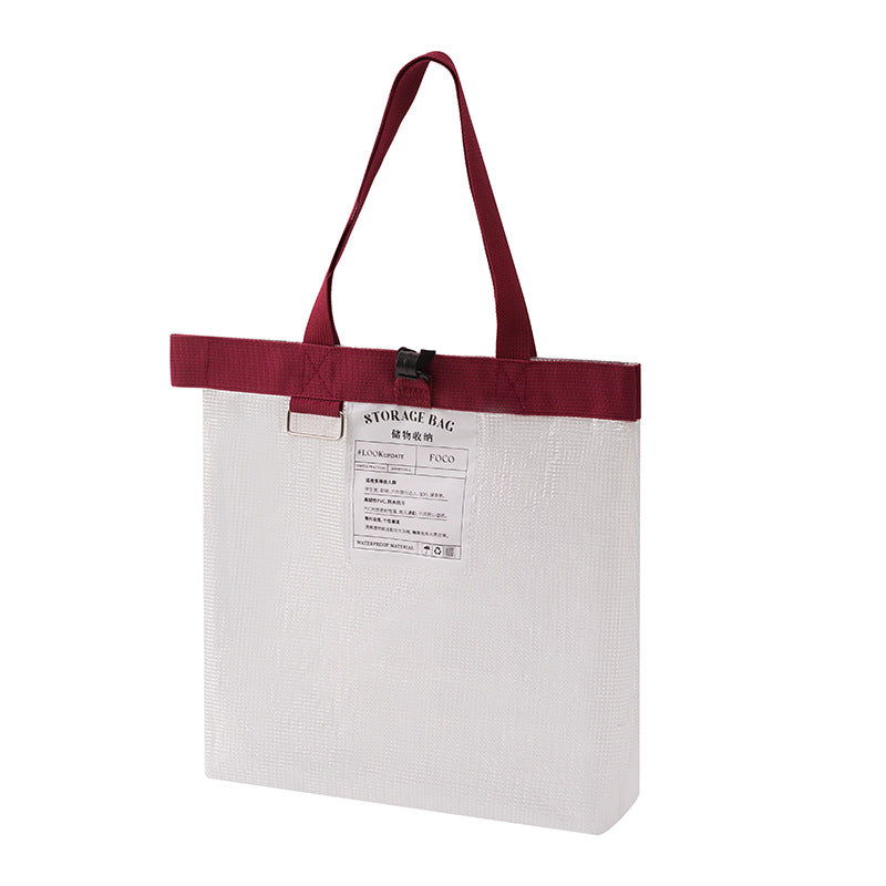 Transparent Zip Tote Bag for Needlework & Craft Supplies — 4 Colors | Custom Logo Available