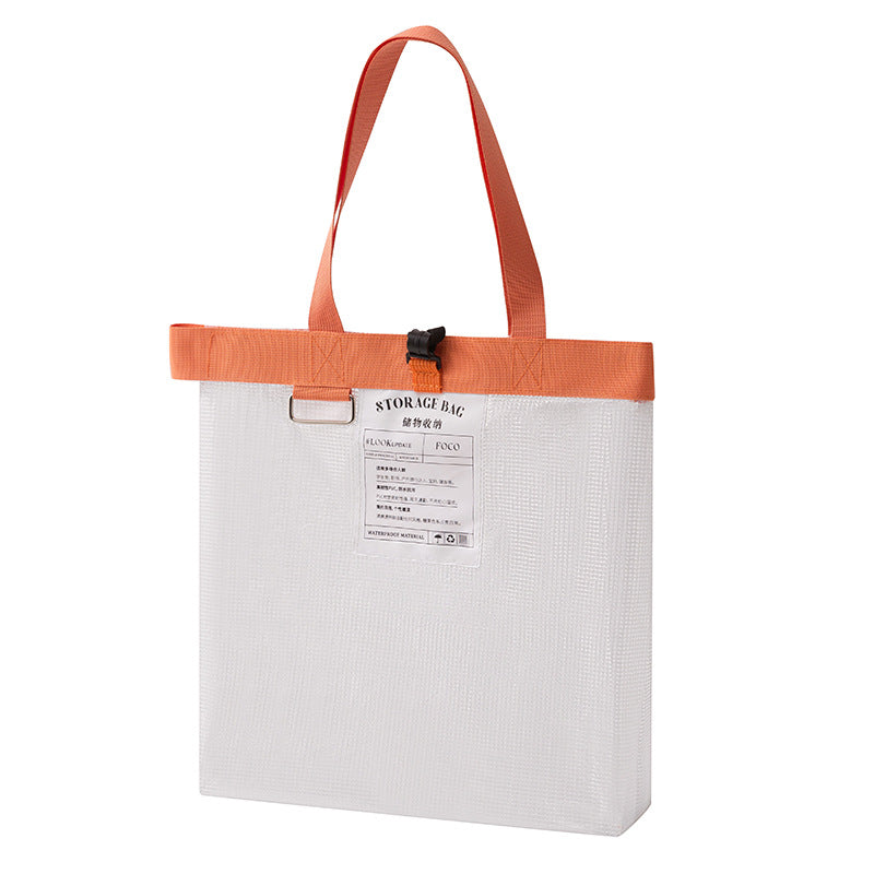 Transparent Zip Tote Bag for Needlework & Craft Supplies — 4 Colors | Custom Logo Available